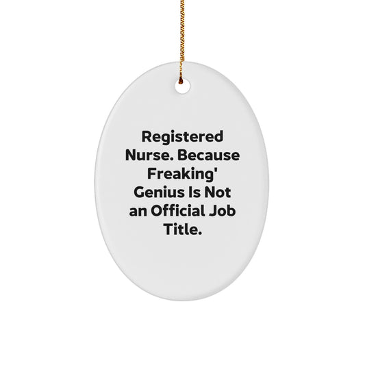 Registered Nurse Keepsake Christmas Ornament for Him Gift - Image 1