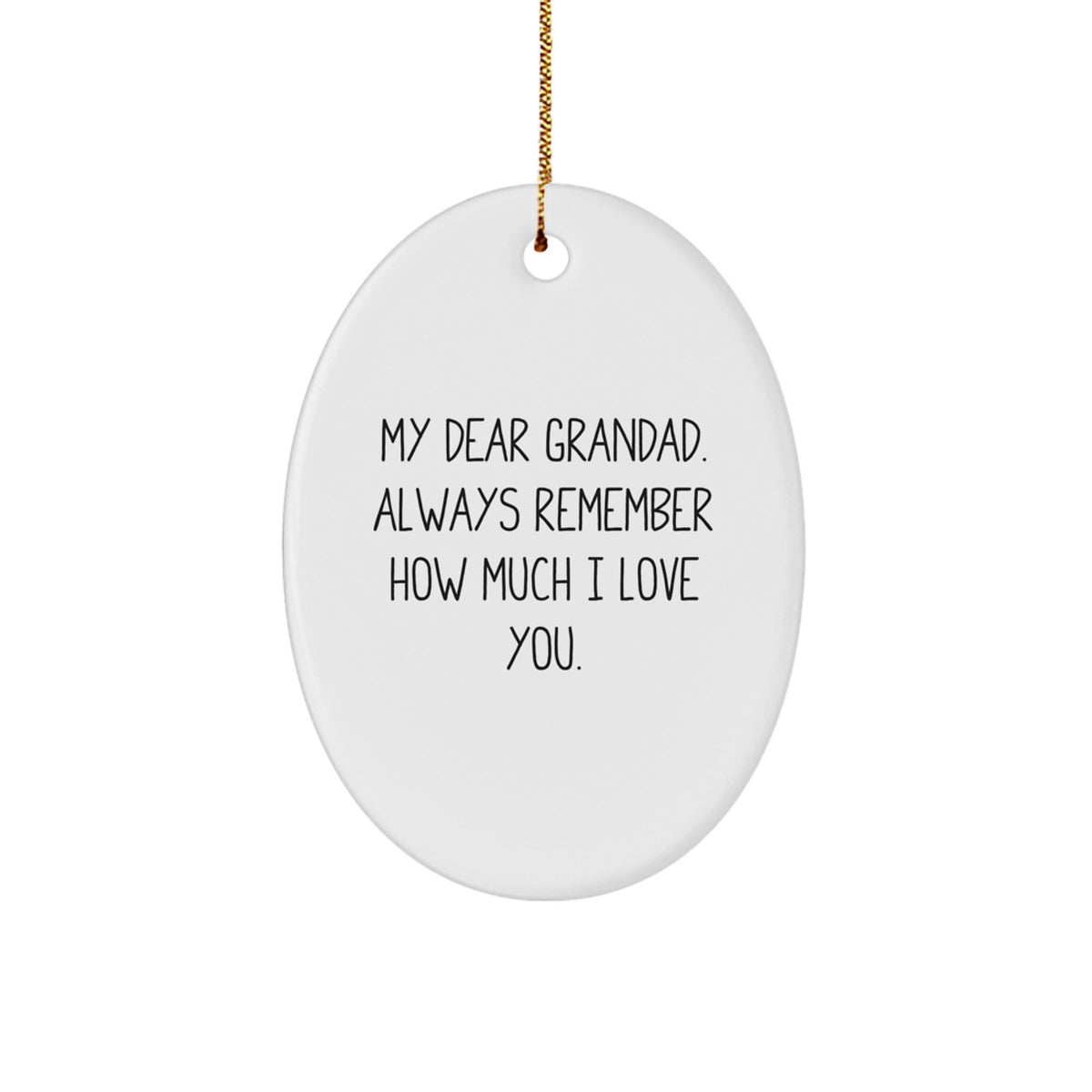 Heartfelt Grandad Christmas Ornament Gift for Friends Novelty - Image 1