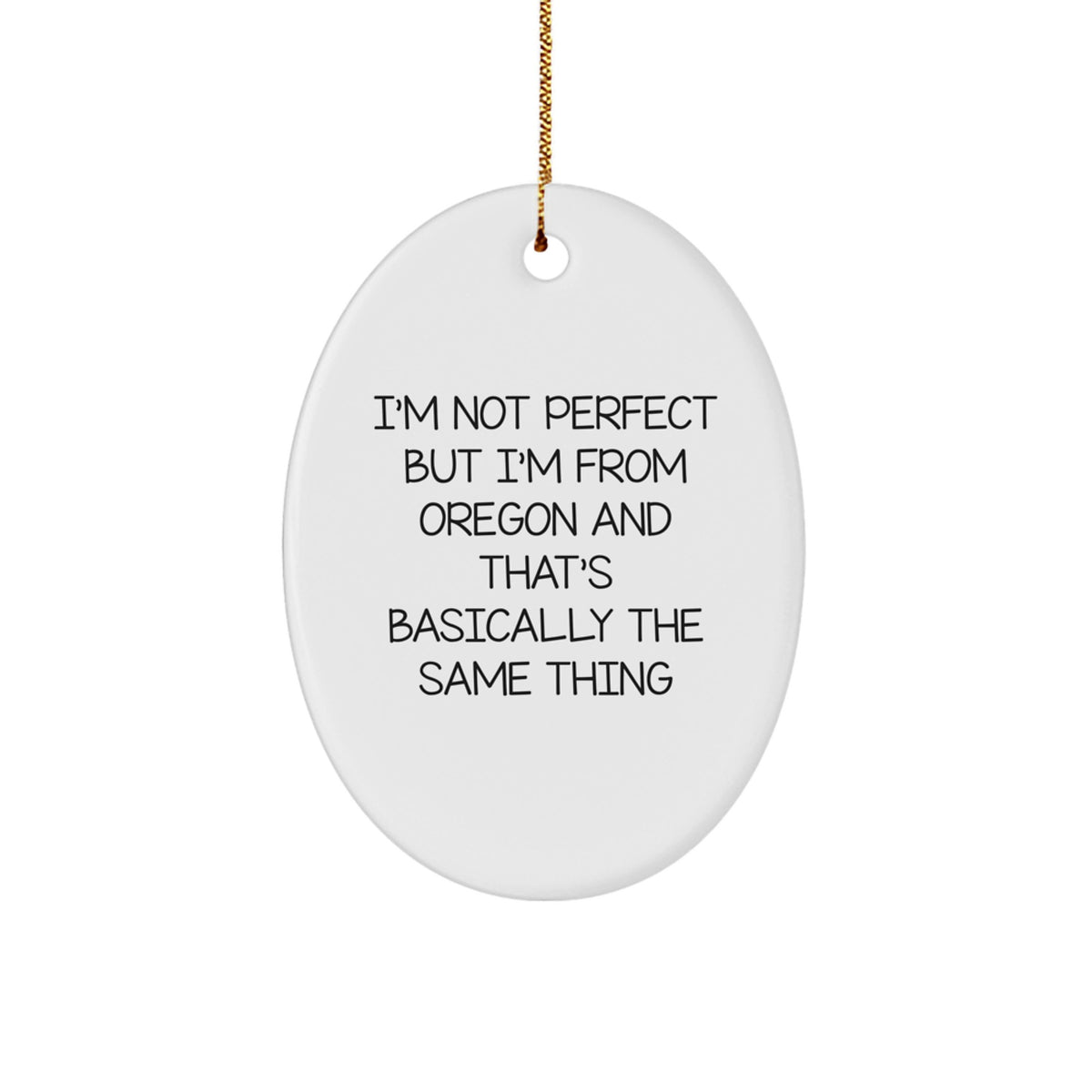 Oregon Oval Ornament Gifts from Friends and Family for Oregon Men and Women Christmas Unique Gifts - Image 1