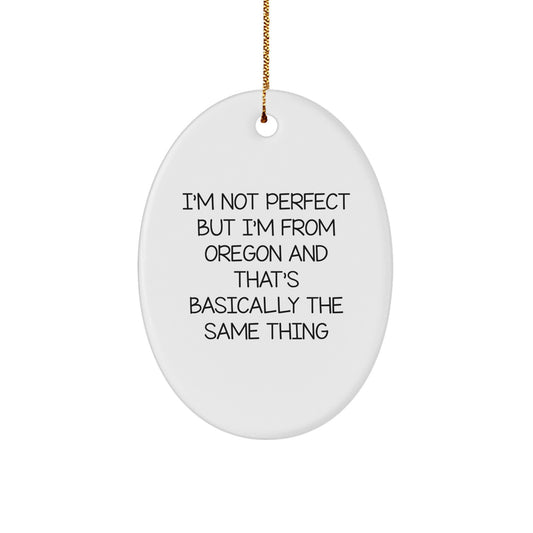 Oregon Oval Ornament Gifts from Friends and Family for Oregon Men and Women Christmas Unique Gifts - Image 1