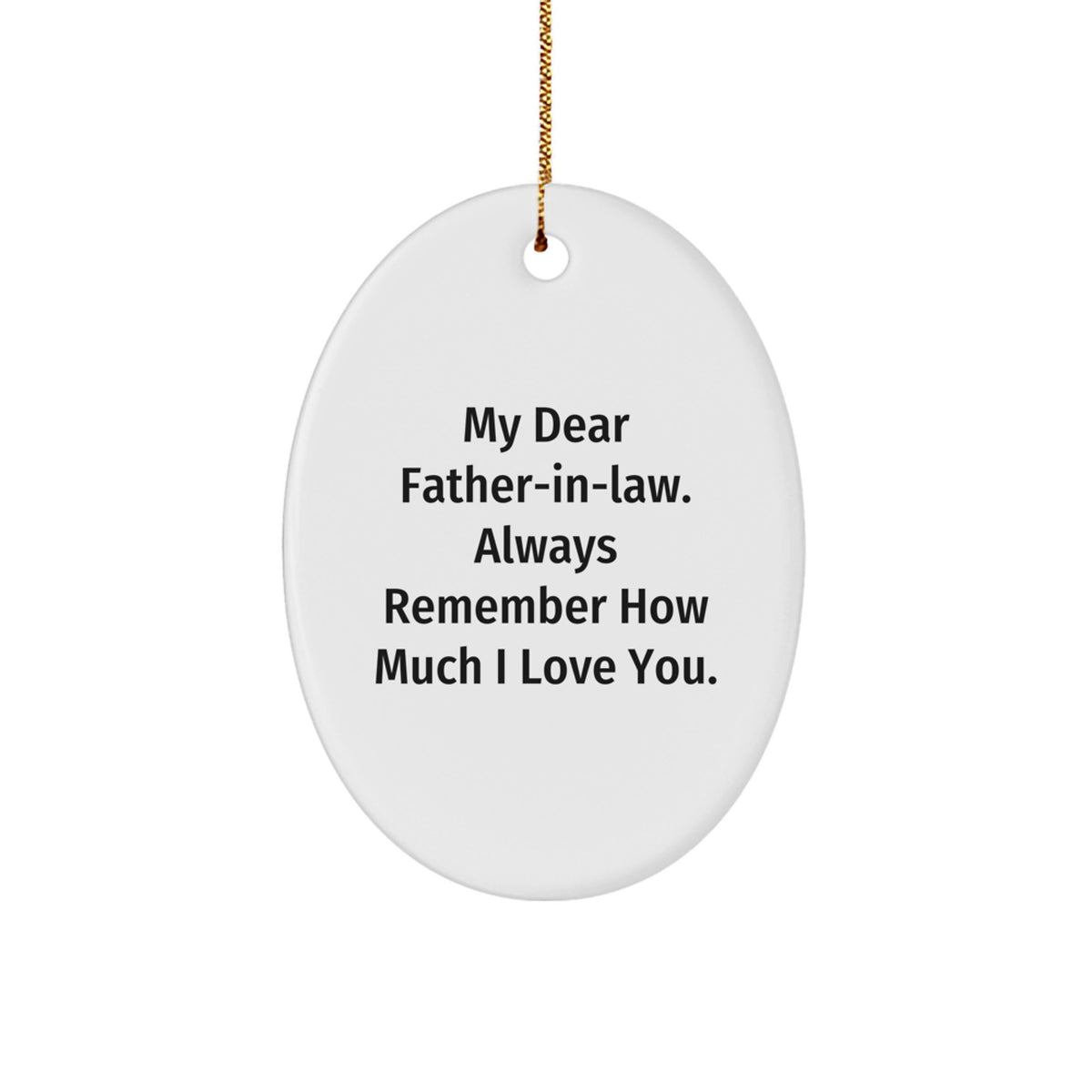 Father-in-law Keepsake Love Bright Christmas Ornament for Him Gift - Image 1