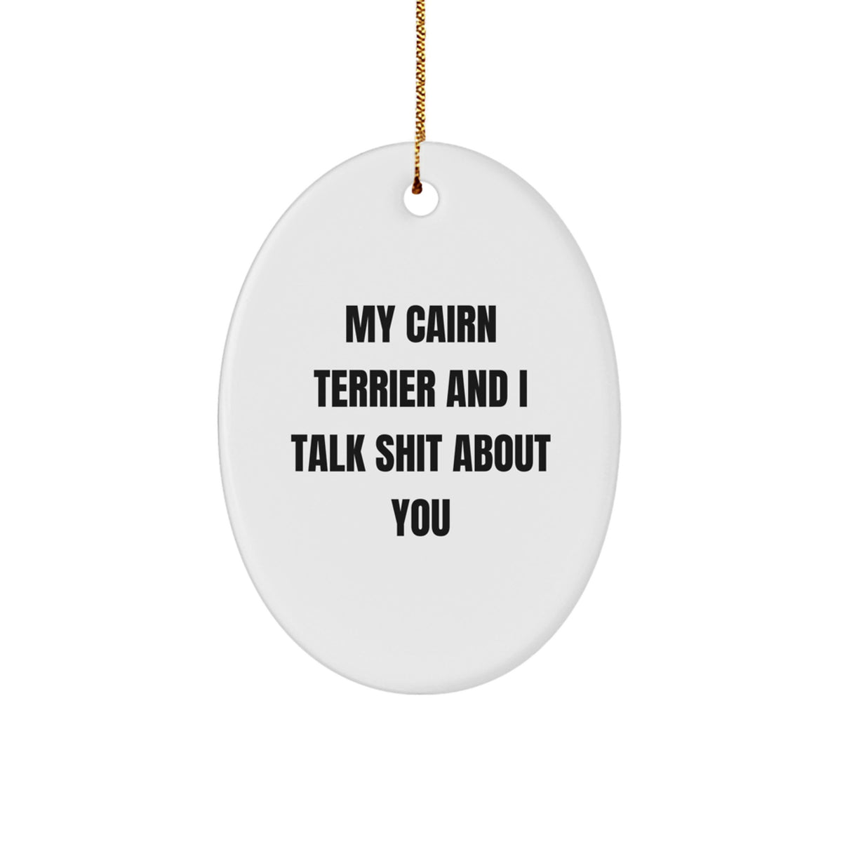 Cairn Terrier Keepsake Christmas Ornament for Him Surprise Gift - Image 1