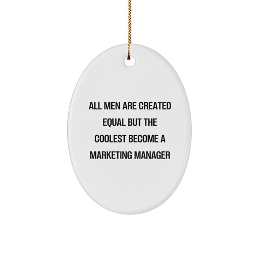 Christmas Gift Keepsake Oval Ornament for Her Present – Marketing - Image 1
