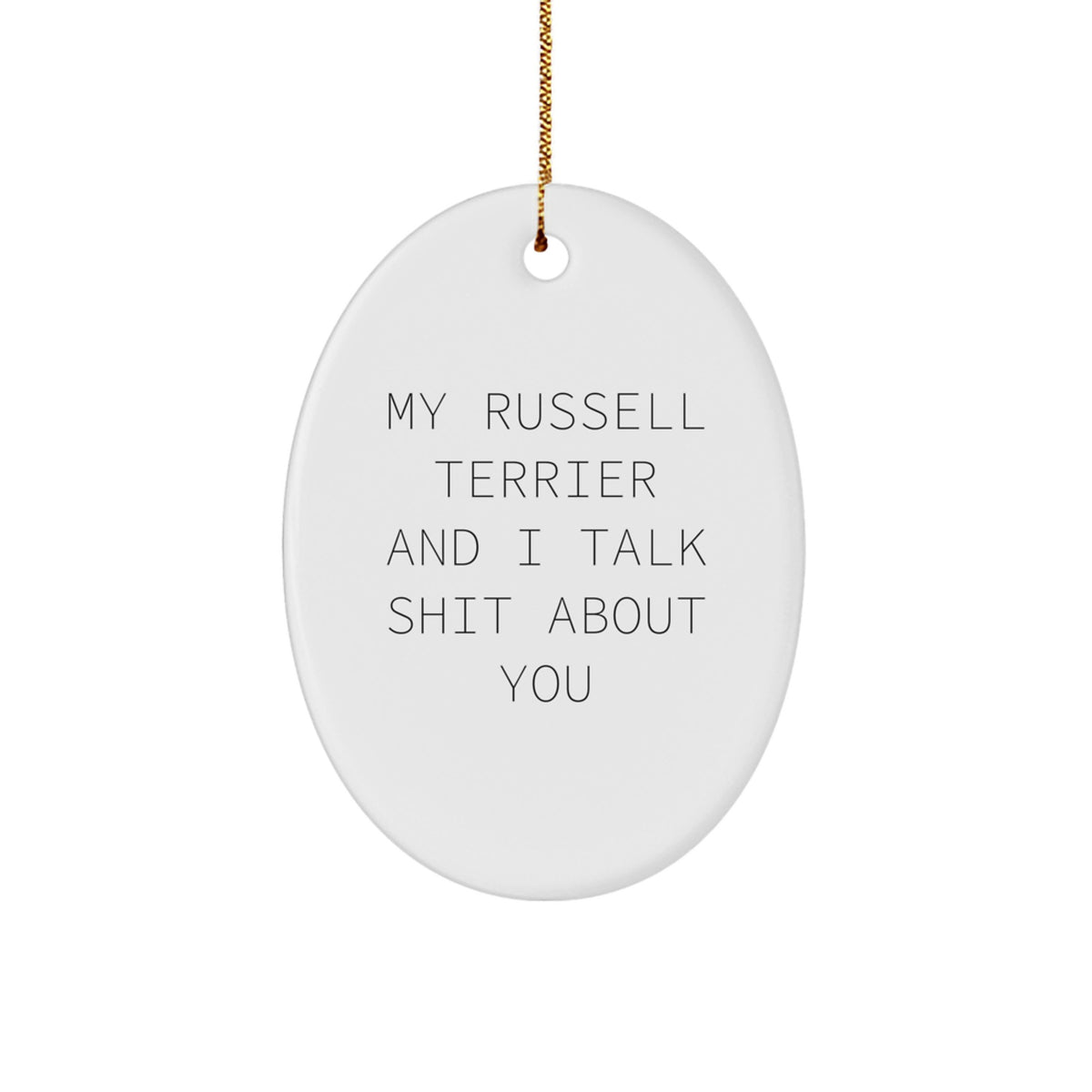 Russell Terrier Christmas Ornament for Her Present Gift - Image 1