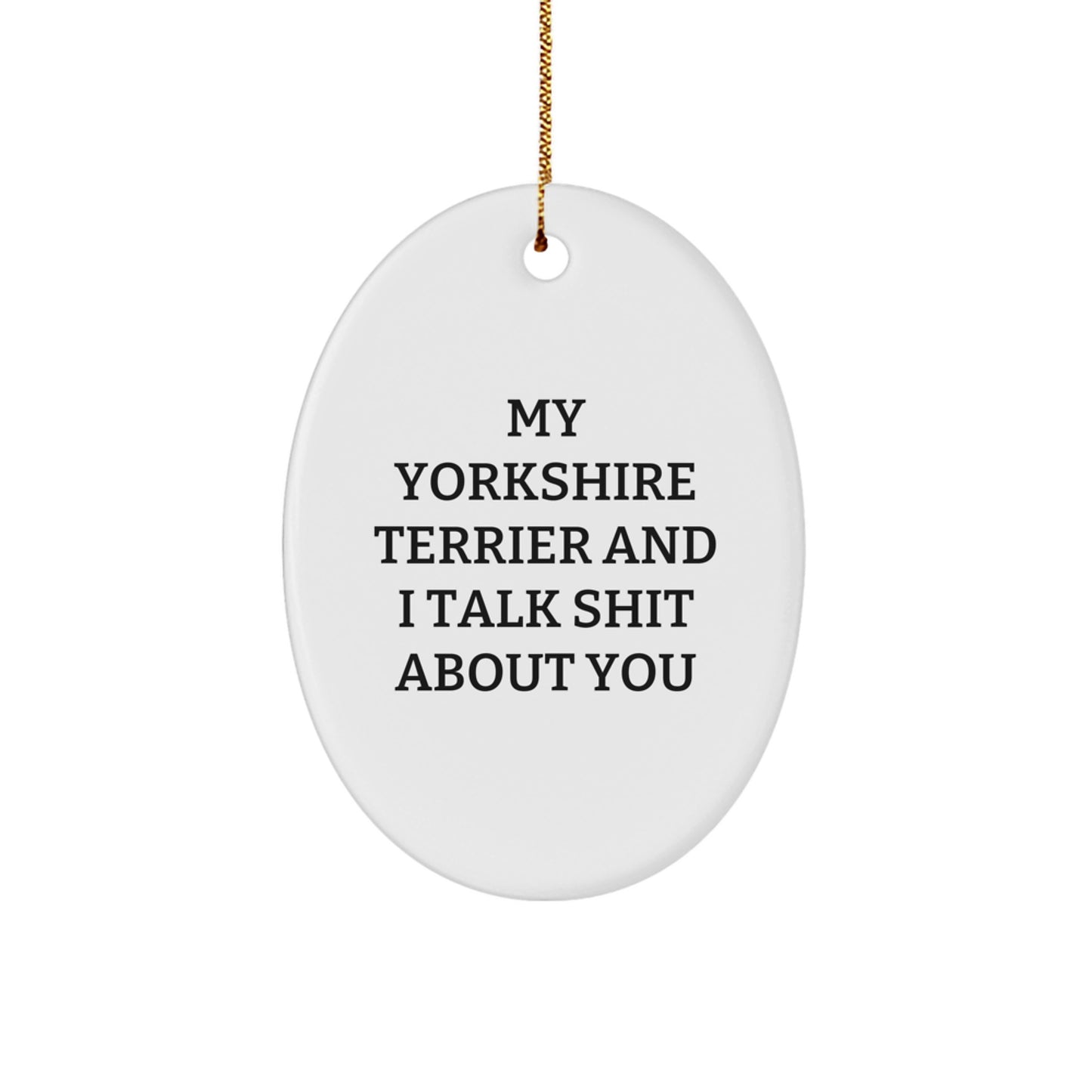 Yorkshire Terrier Keepsake Christmas Ornament for Him Gift - Image 1