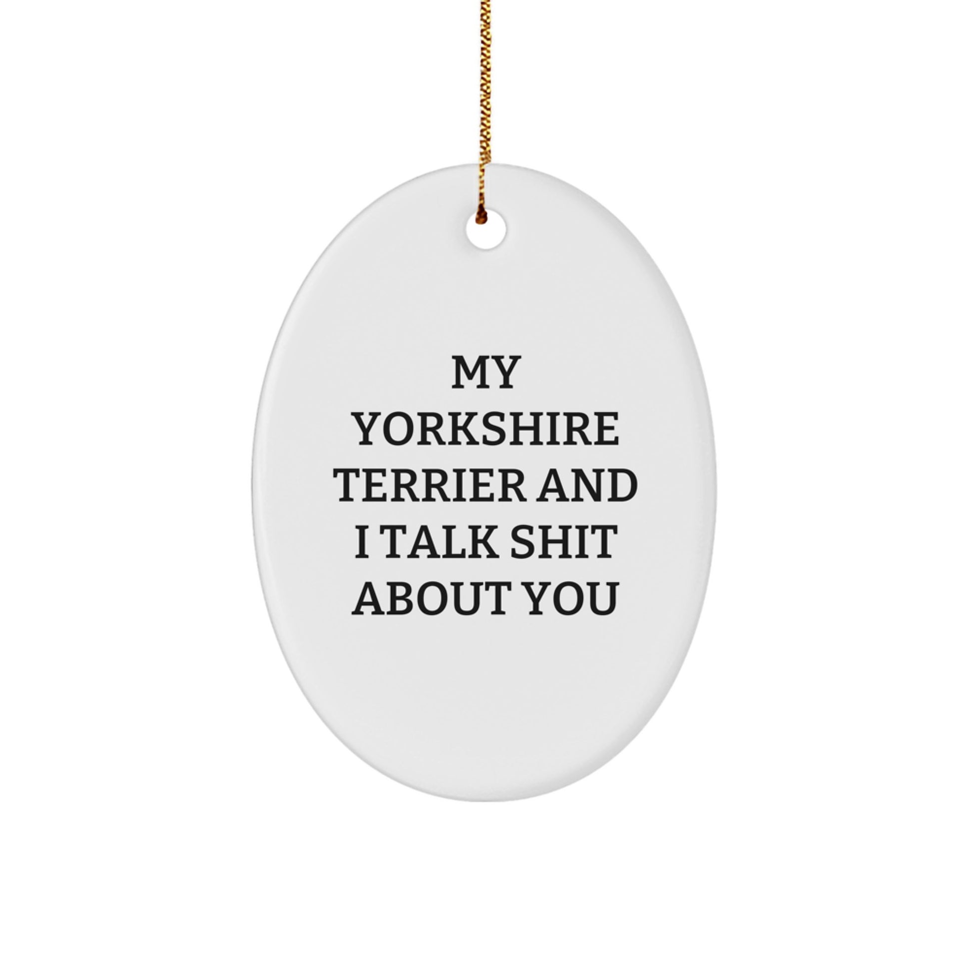 Yorkshire Terrier Keepsake Christmas Ornament for Him Gift - Image 1