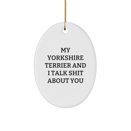 Yorkshire Terrier Keepsake Christmas Ornament for Him Gift - Image 1
