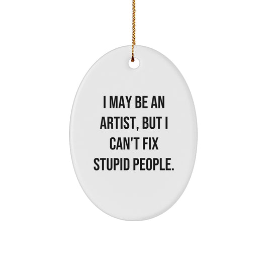 Artist Keepsake Christmas Ornament for Him Gift - Image 1