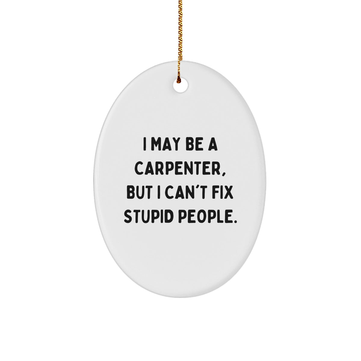 Carpenter Keepsake Christmas Ornament for Him Gift - Image 1