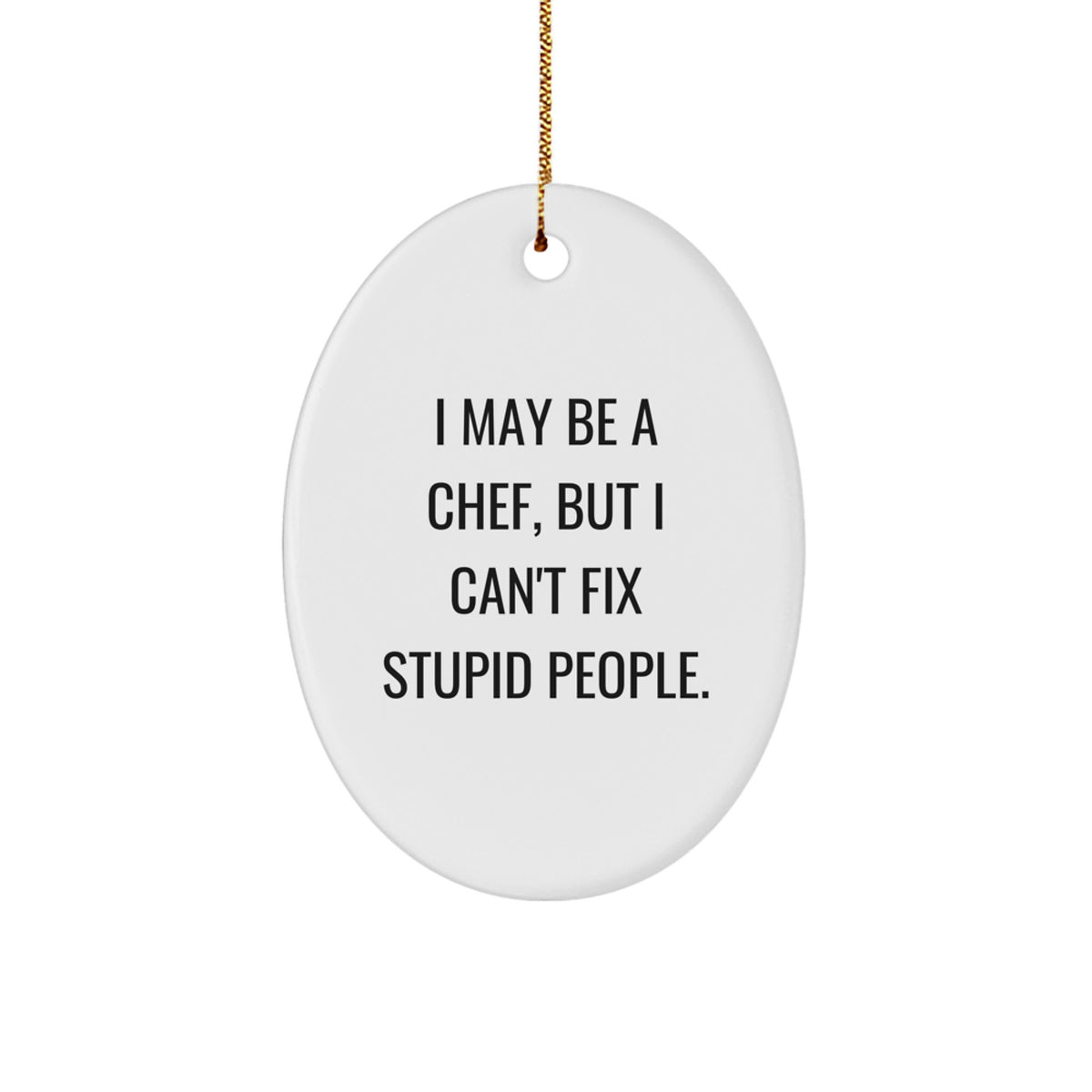 Sassy Chef Christmas Ornament for Friends Gift - Image 1