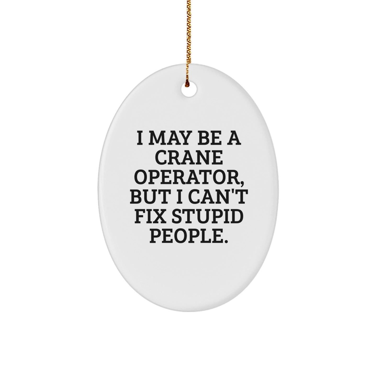 Crane Operator Christmas Ornament for Coworkers Idea Gift - Image 1