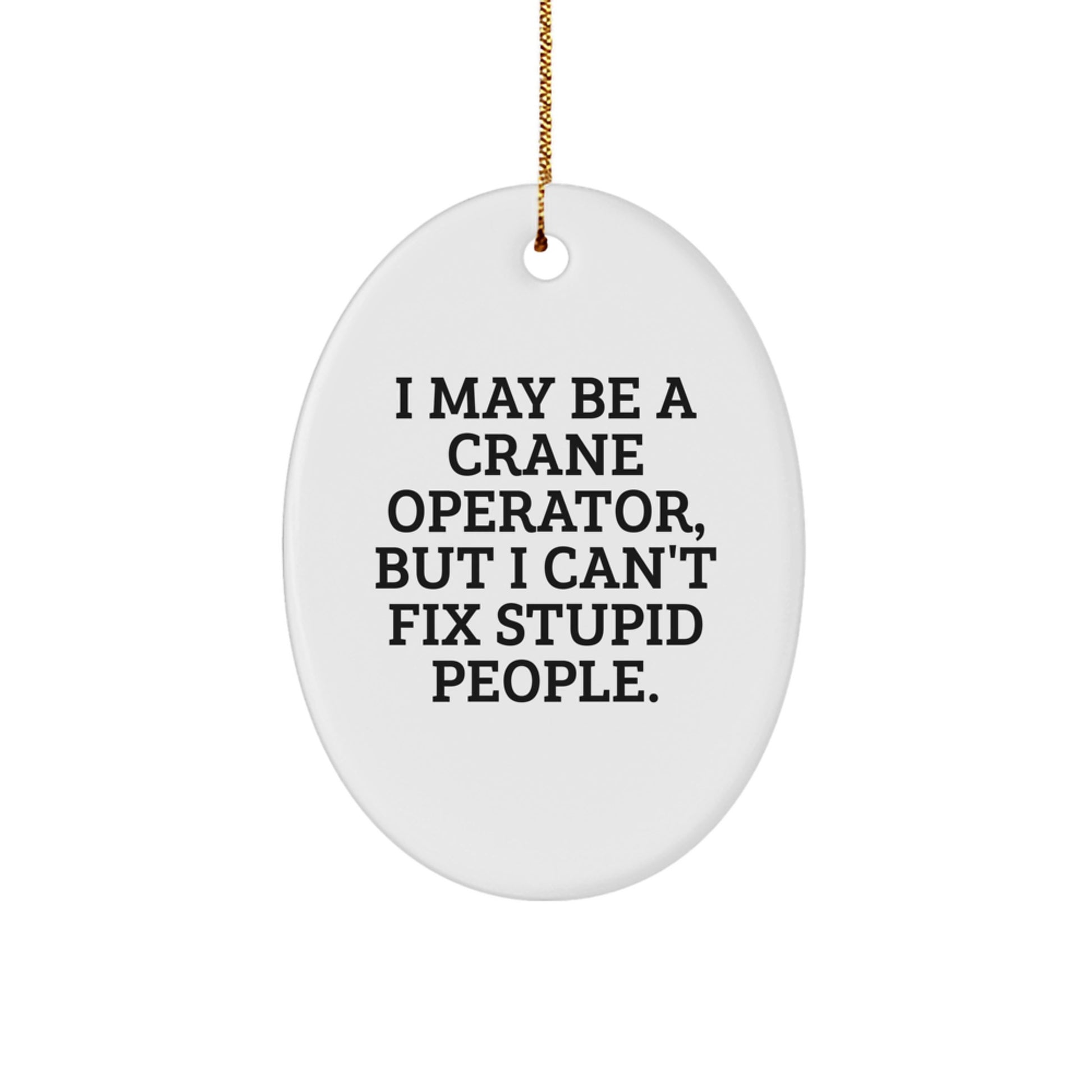 Crane Operator Christmas Ornament for Coworkers Idea Gift - Image 1