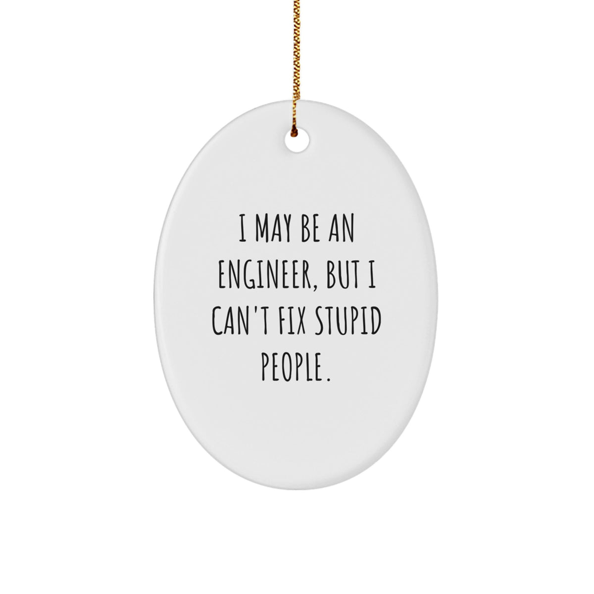 Engineer Christmas Ornament Idea for Coworkers Gift - Image 1