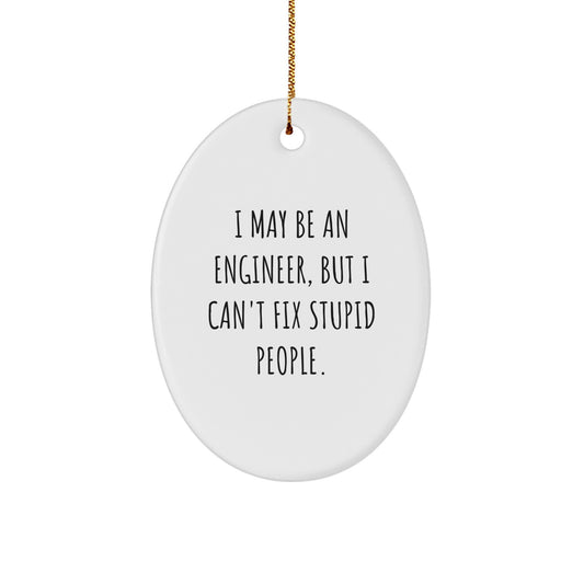 Engineer Christmas Ornament Idea for Coworkers Gift - Image 1
