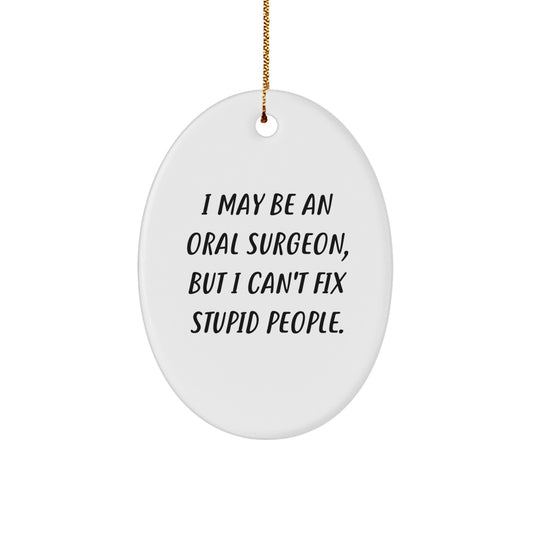 Oral Surgeon Vibrant Holiday Christmas Ornament Keepsake for Him Gift - Image 1