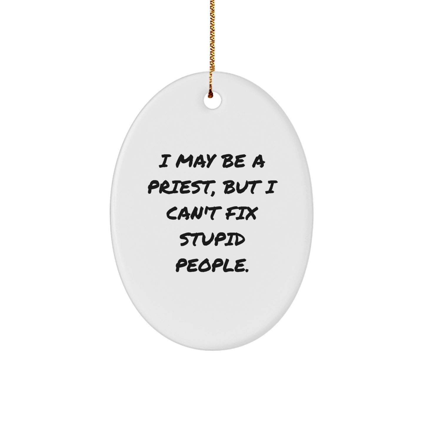 Priest Christmas Ornament Idea for Coworkers Gift - Image 1