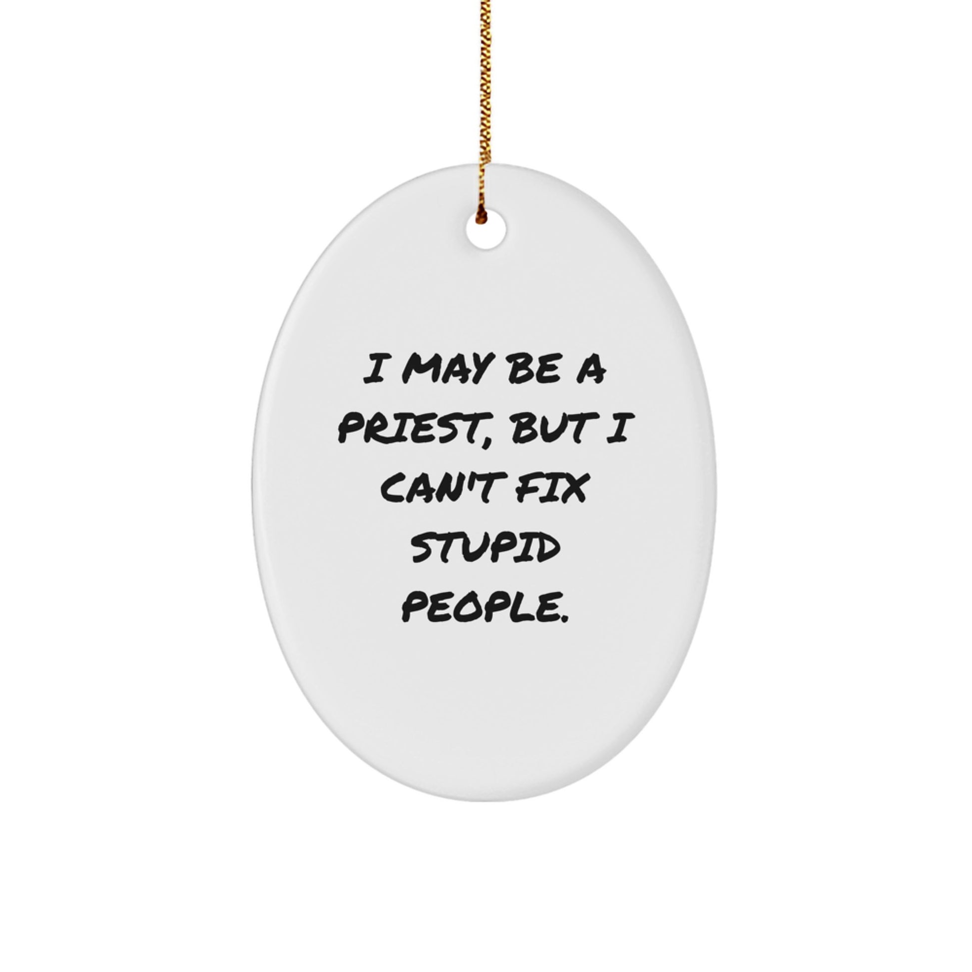 Priest Christmas Ornament Idea for Coworkers Gift - Image 1