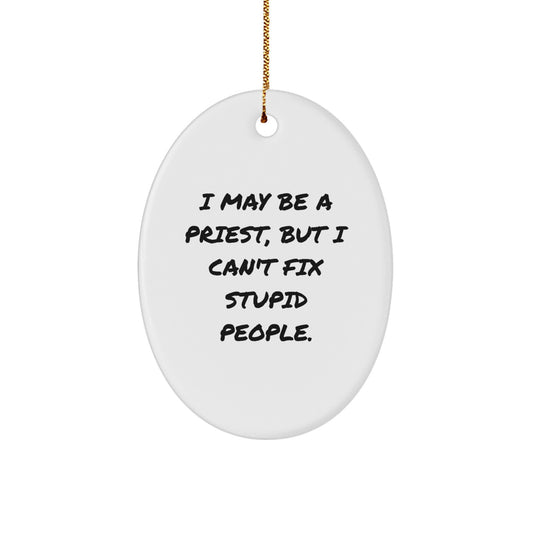 Priest Christmas Ornament Idea for Coworkers Gift - Image 1