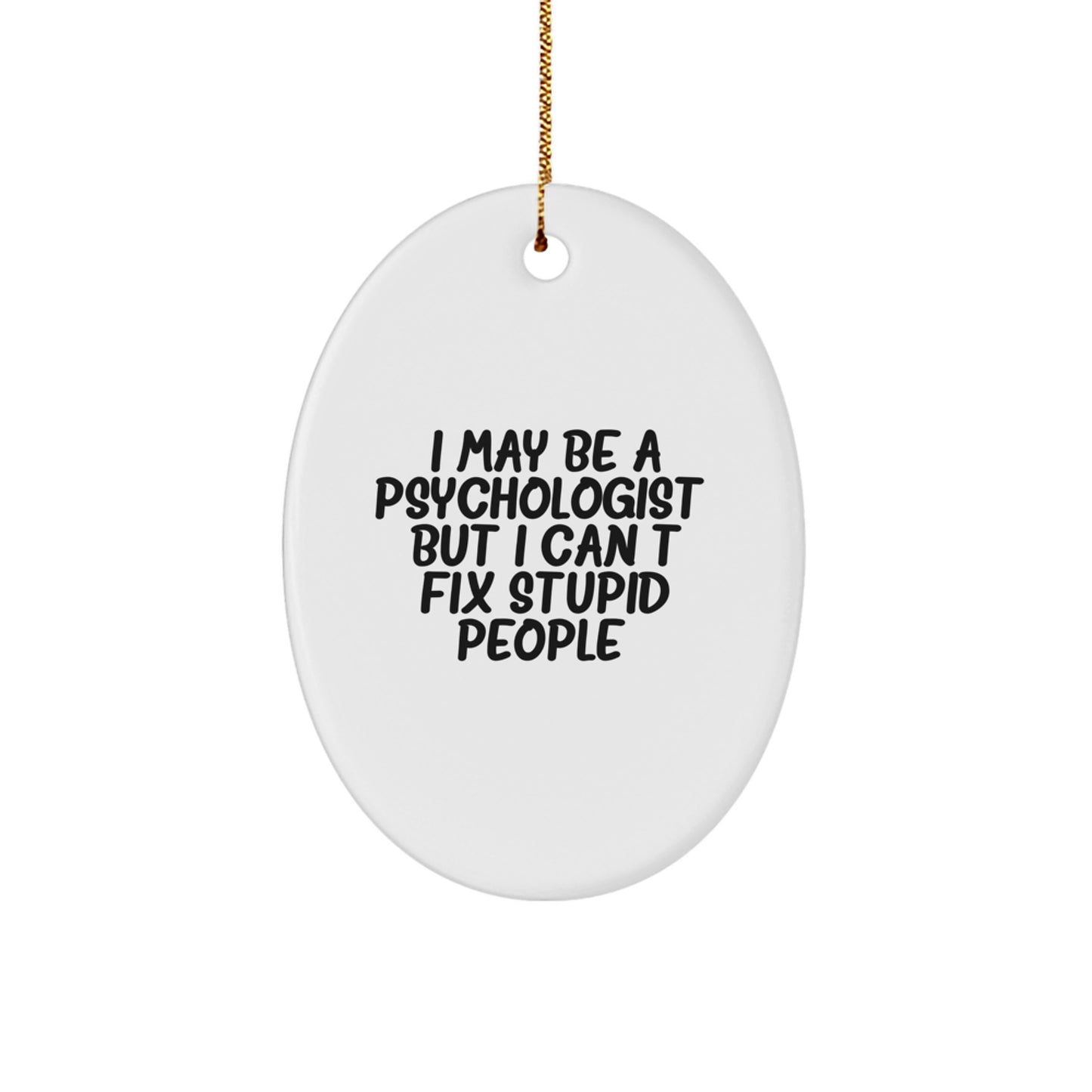 Witty Psychologist Christmas Ornament for Friends Gift - Image 1