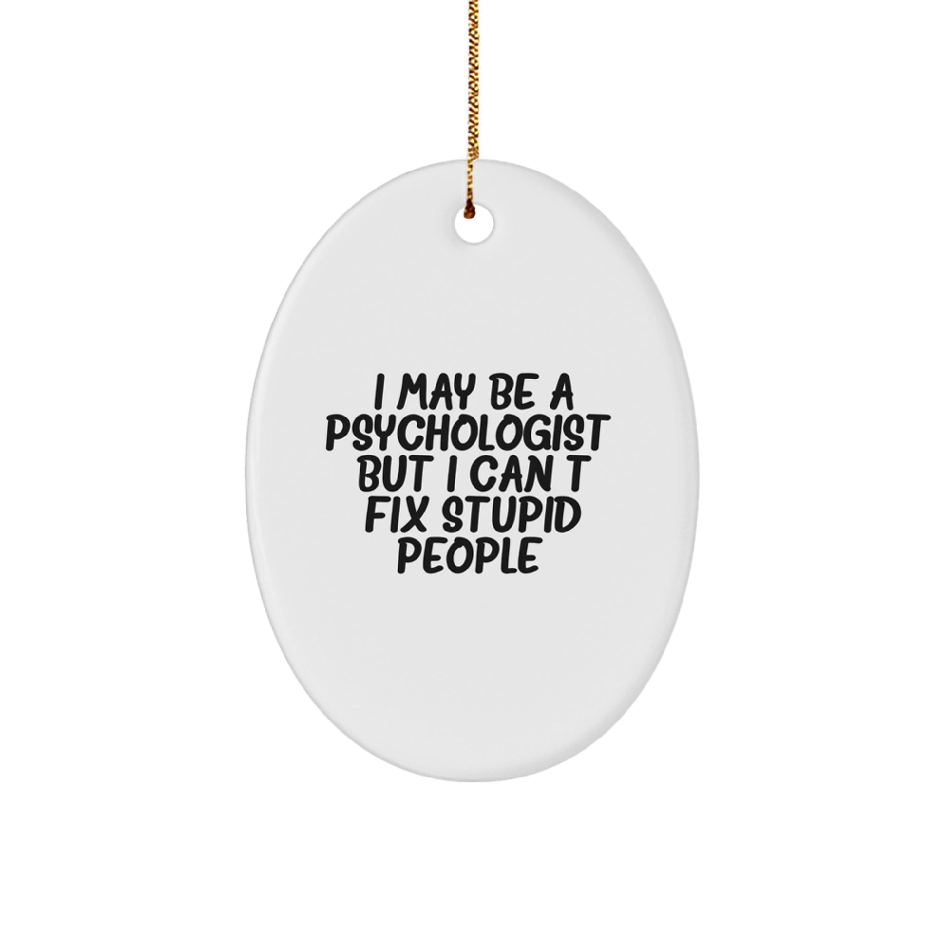 Witty Psychologist Christmas Ornament for Friends Gift - Image 1