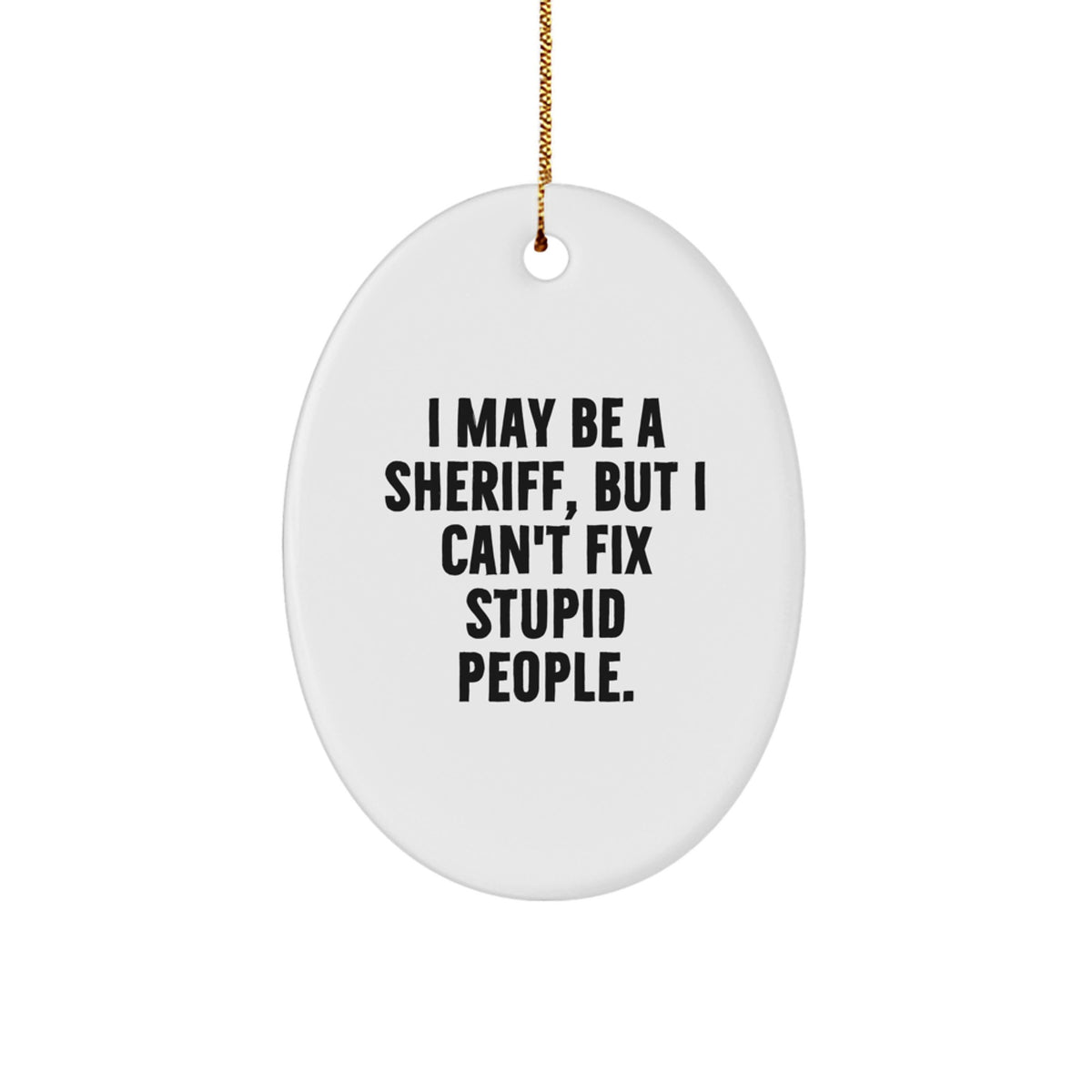 Sheriff Keepsake Christmas Ornament for Him Gift – Surprise Holiday - Image 1