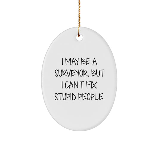 Christmas Unique Gift Surveyor Ornament for Her Present I May Be A Surveyor - Image 1