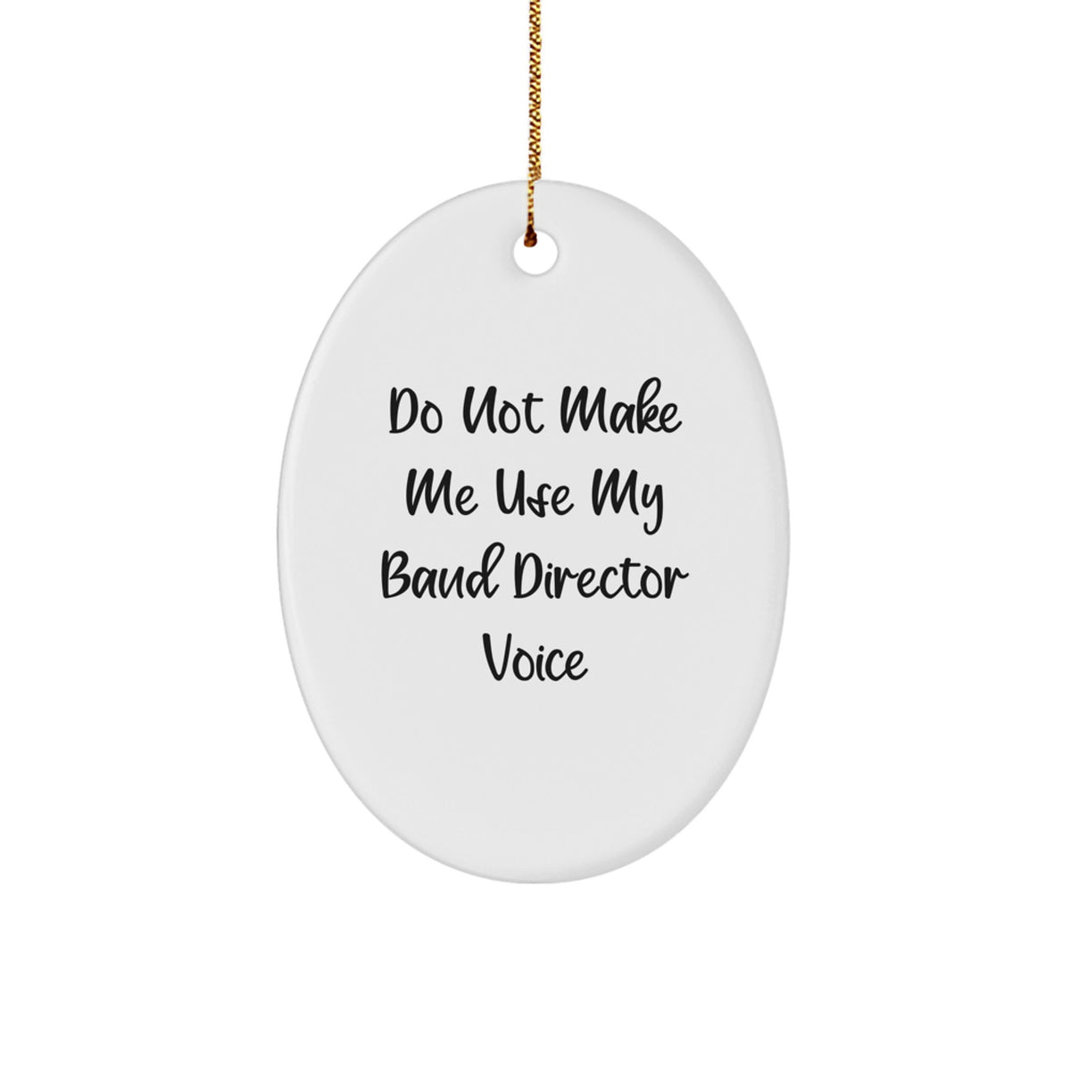 Christmas Gift for Her Band Director Oval Ornament Present - Image 1