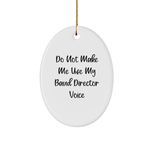 Christmas Gift for Her Band Director Oval Ornament Present - Image 1