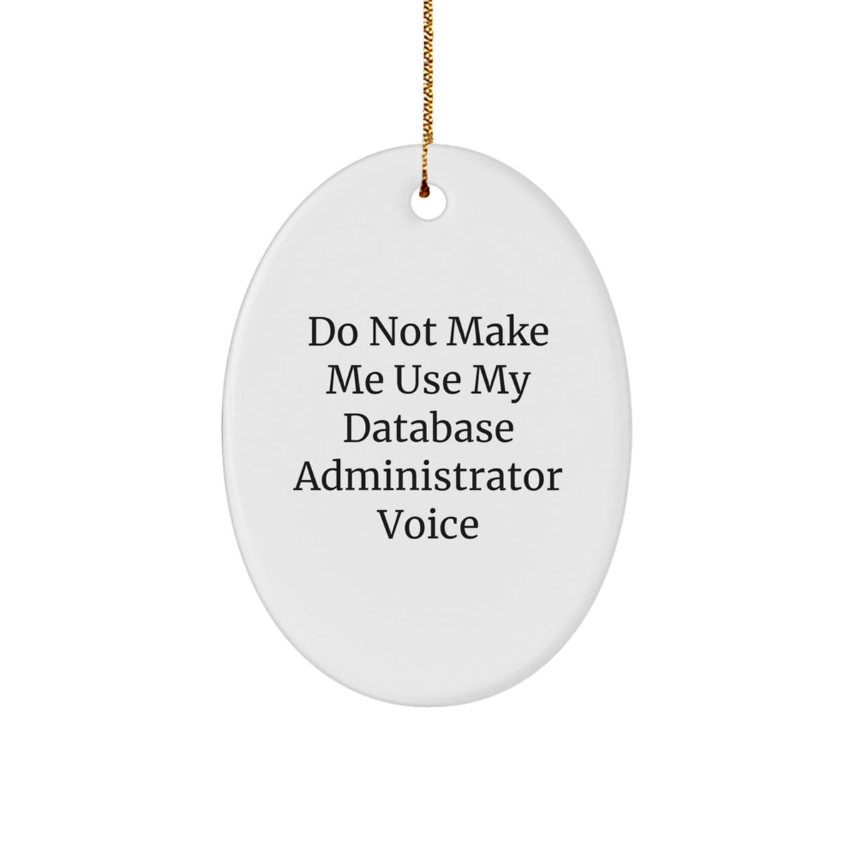 Database Administrator Keepsake Christmas Ornament for Him Gift - Image 1