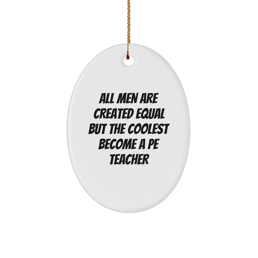 PE Teacher Keepsake Christmas Ornament for Him Surprise Holiday Gift - Image 1