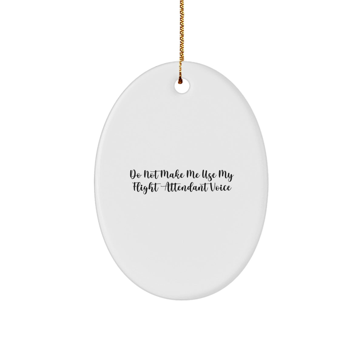 Flight Attendant Christmas Ornament Gift - A Playful Reminder for Kids - Image 1