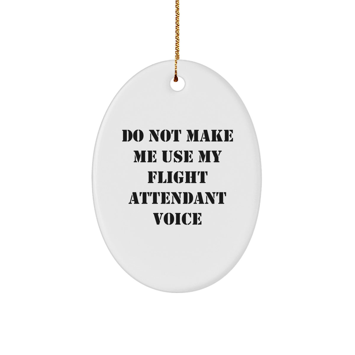 Flight Attendant Christmas Ornament Gift - Treasure for Family, Do Not - Image 1