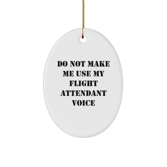 Flight Attendant Christmas Ornament Gift - Treasure for Family, Do Not - Image 1