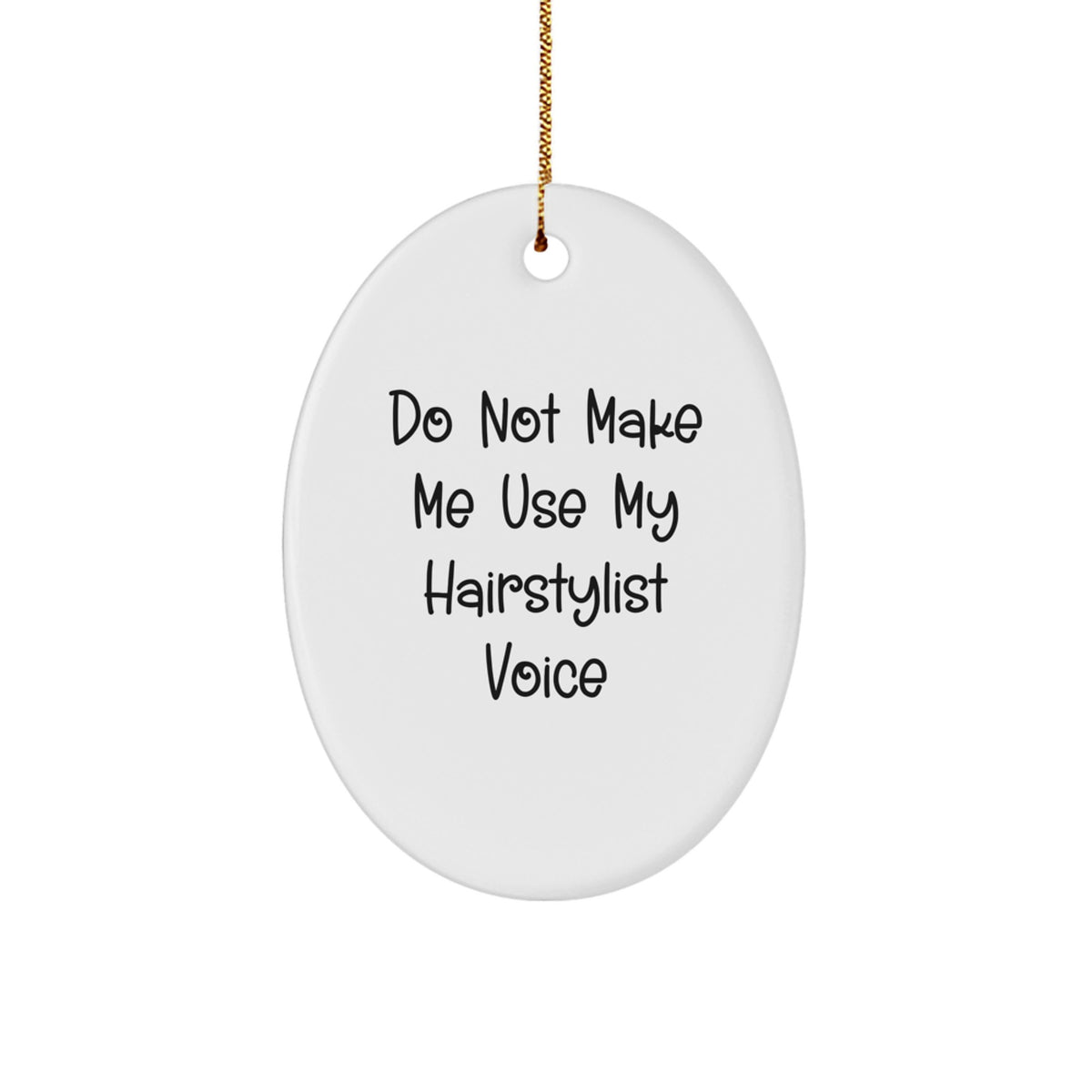 Christmas Gift for Her Playful Hairstylist Christmas Ornament Present - Image 1