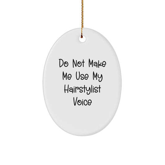 Christmas Gift for Her Playful Hairstylist Christmas Ornament Present - Image 1