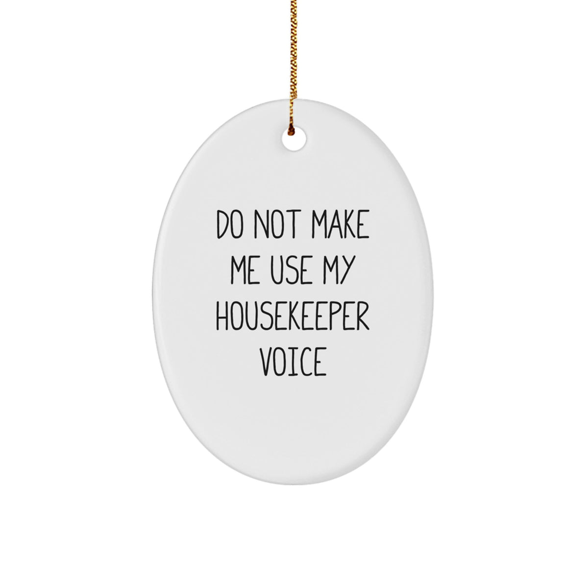 Housekeeper Christmas Ornament for Her Present Gift – Playful Voice - Image 1