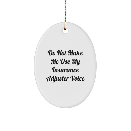 Insurance Adjuster Bright Holiday Christmas Ornament for Him Gift - Image 1