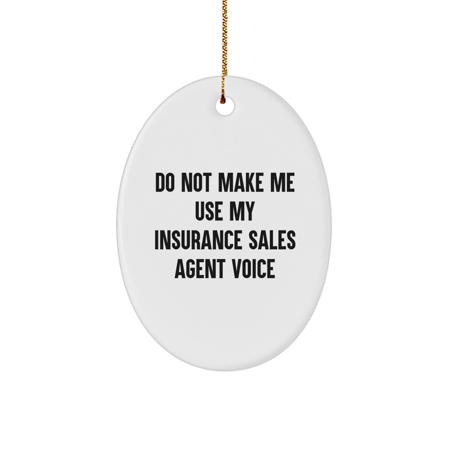 Insurance Sales Agent Christmas Ornament Keepsake for Him Gift - Image 1
