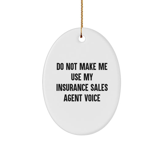 Insurance Sales Agent Christmas Ornament Keepsake for Him Gift - Image 1