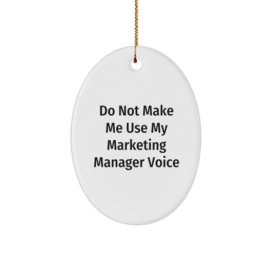 Marketing Manager Keepsake Bright Vivid Christmas Ornament for Him Gift - Image 1