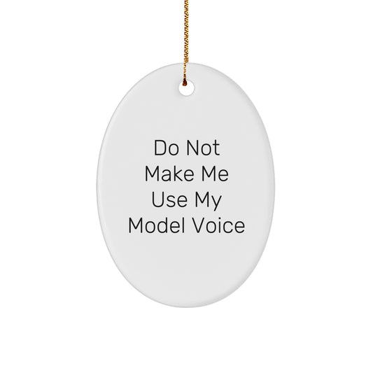 Gifts from Friends for Model Enthusiasts - Cute Oval Ornament, Funny Quote, Christmas Unique Gifts for Model Men Women - Image 1