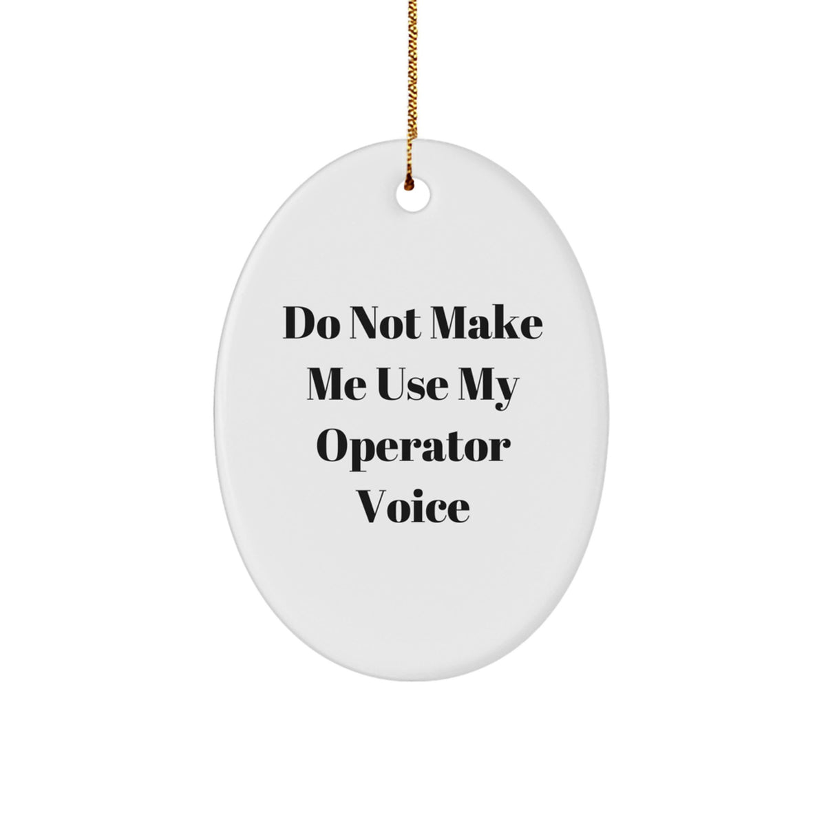 Operator Christmas Ornament Keepsake for Him Gift – Holiday Decor - Image 1