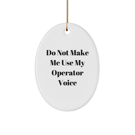 Operator Christmas Ornament Keepsake for Him Gift – Holiday Decor - Image 1