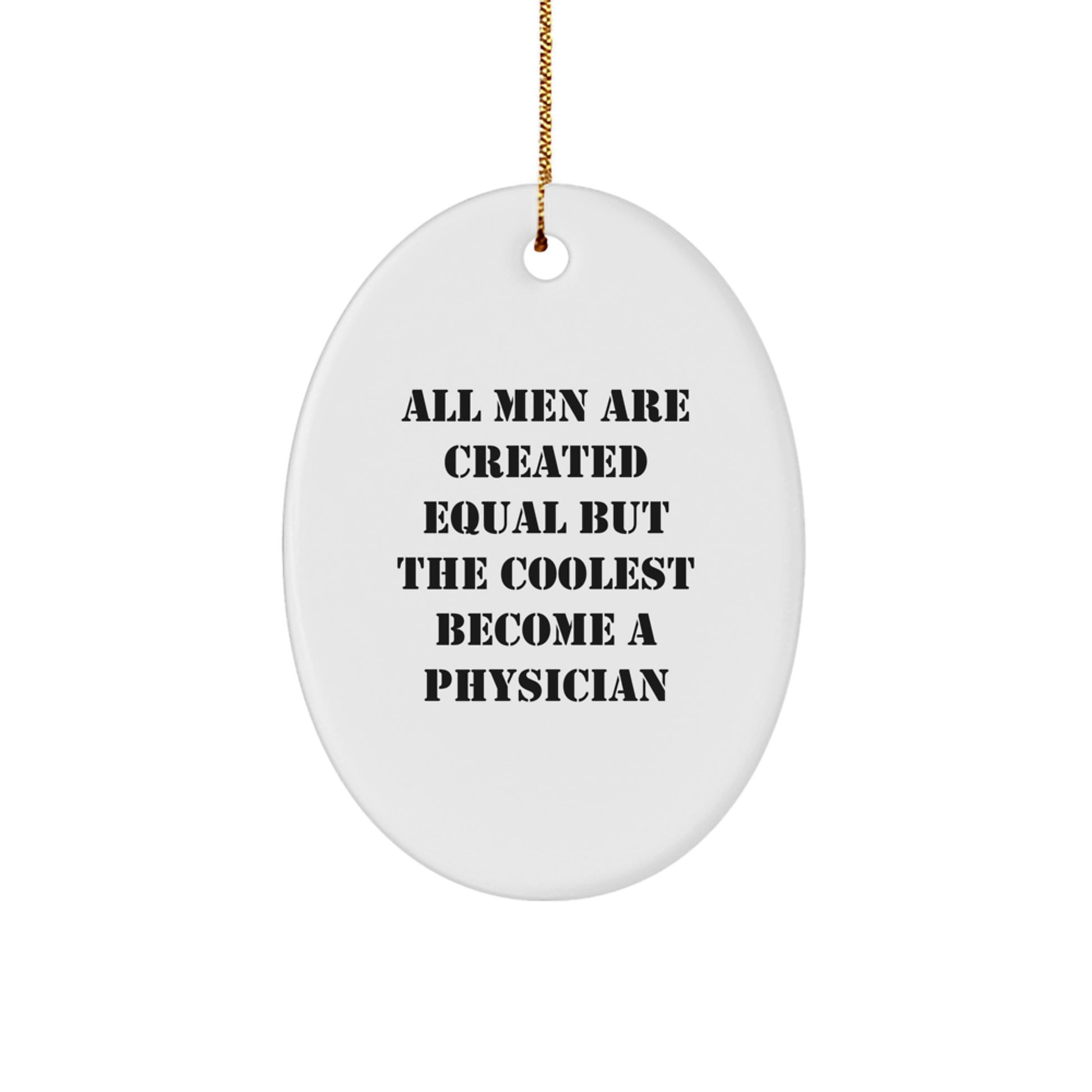 Physician Keepsake Christmas Ornament for Him Gift - Image 1