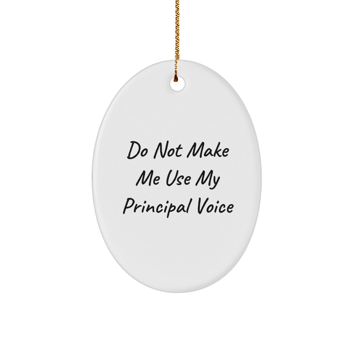 Principal Favorite Oval Bright Christmas Ornament for Kids Gift - Image 1