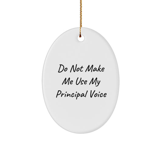 Principal Favorite Oval Bright Christmas Ornament for Kids Gift - Image 1