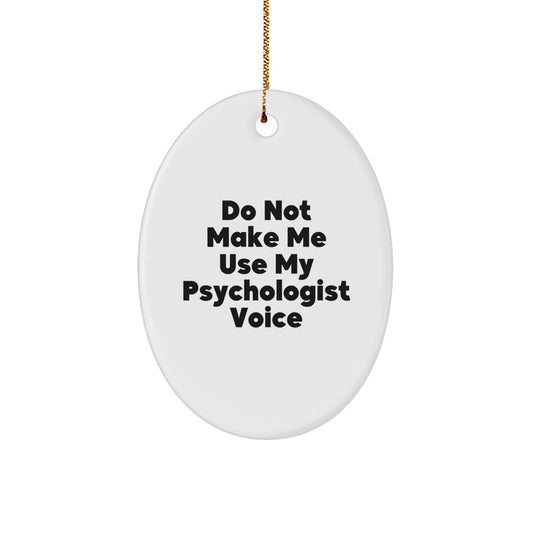 Witty Psychologist Novelty Christmas Ornament for Friends Gift - Image 1