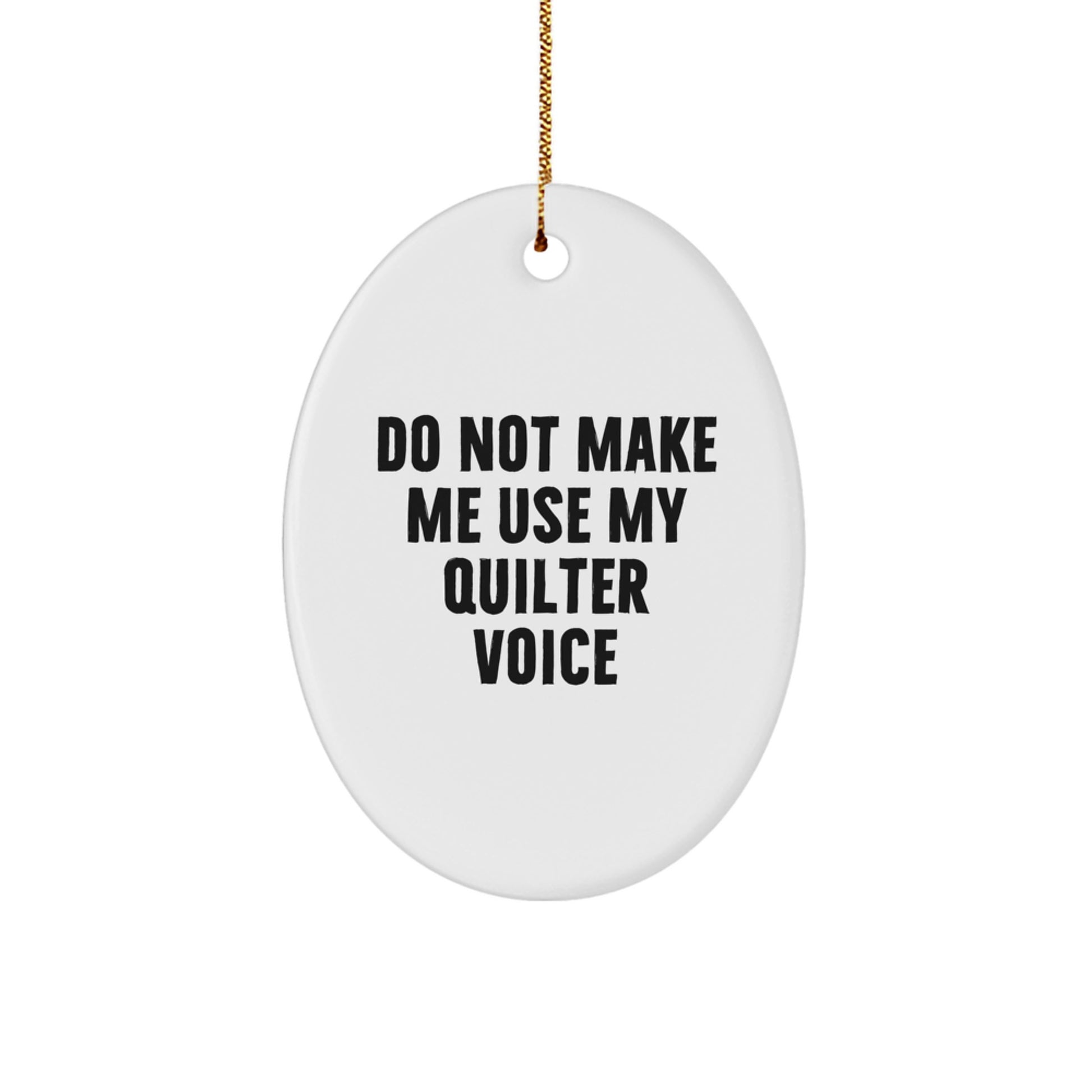 Quilter Oval Ornament Companion for a Best Friend Christmas Gift - Image 1