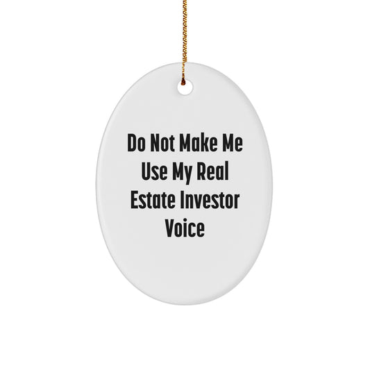 Real Estate Investor Keepsake Christmas Ornament for Him Gift - Image 1
