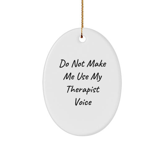 Witty Therapist Christmas Ornament for Friends Gift - Image 1
